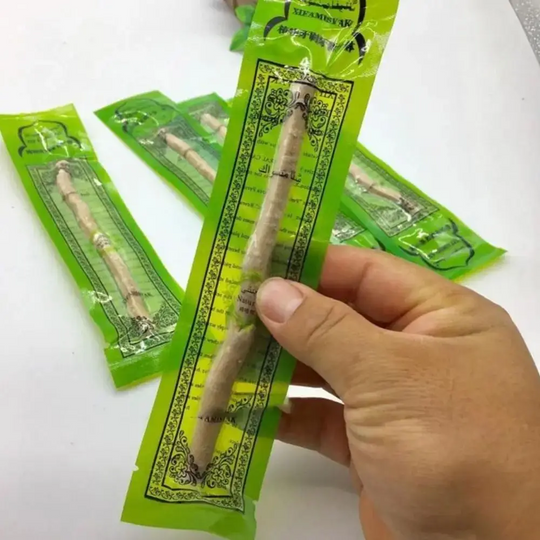 Natural Miswak Toothbrush Sticks – Eco-Friendly Soft Bristle Siwak Toothbrush | No Toothpaste Needed | Sustainable Oral Care for Fresh Breath & Healthy Teeth